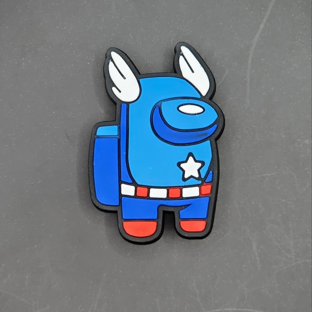 (5/$15) Captain America Among US Croc Charm